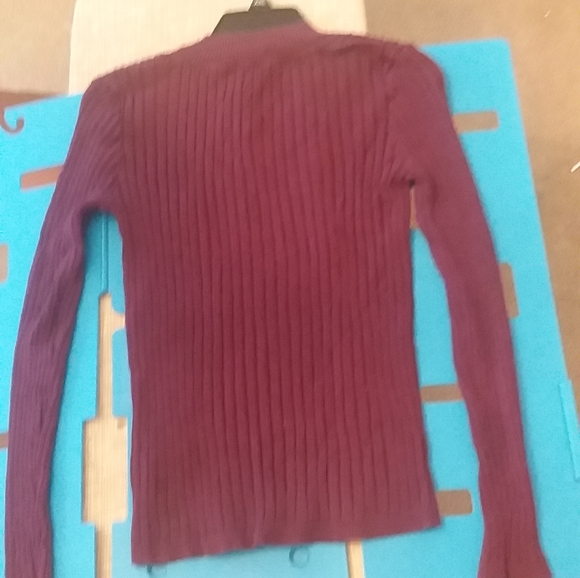 AB569 Apt 9 Purple Stretch Sweater, medium - Picture 2 of 6